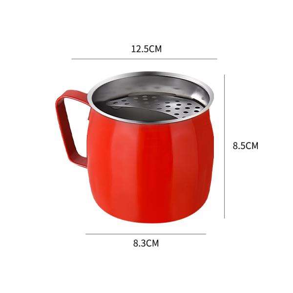 Customized Color 20oz Stainless Steel Teapots for Party Reusable Crescent Filter Fruit Teacups