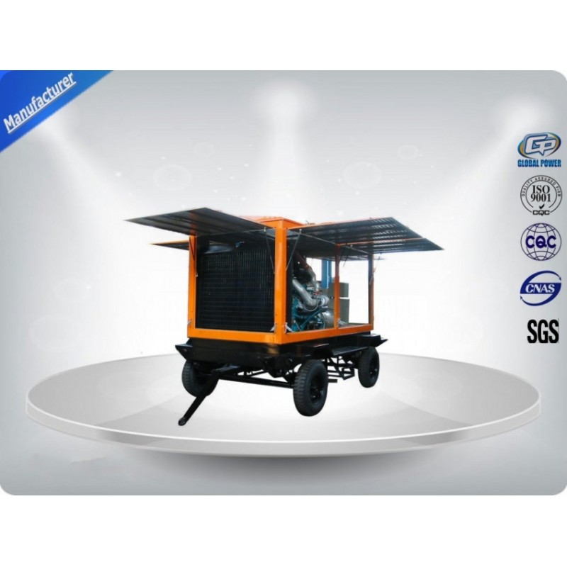 Silent type cummins 1000 kw diesel generator 6BTAA5.9-G2 with wheels