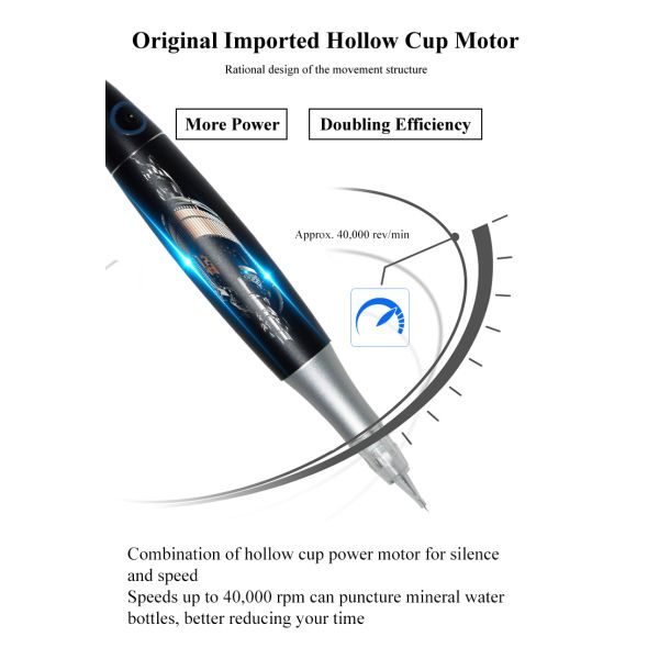Hot Selling Model Digital Tattoo Pen for Eyebrows Lips Touch Screen Face Permanent Make-Up Microblade Pen Highly Popular