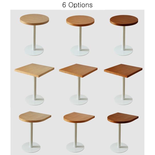 Round Square PANEL Wood Style Rack Study Table for Modern Design Dining Hall and Cafe Restaurant Eating