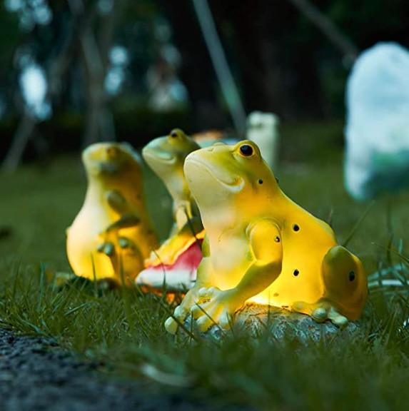 1.2 Volt 0.1w Frogs Animal Shaped Solar Garden Lights
