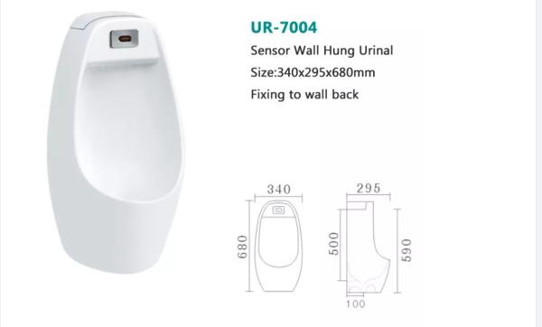 Water Saving Siphon Flushing Wall Hung Wc Urinal Spill Proof White