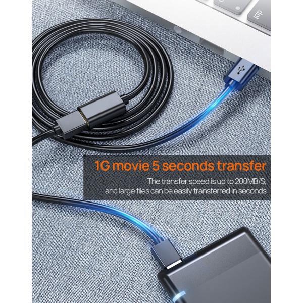 Non Toxic Printer Cable Extension Cord 2M Male To Female Extension Cable