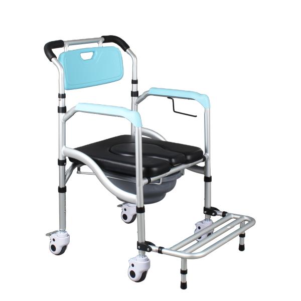 Steel Platic Foldable Toilet Chair Commode Powder Coating