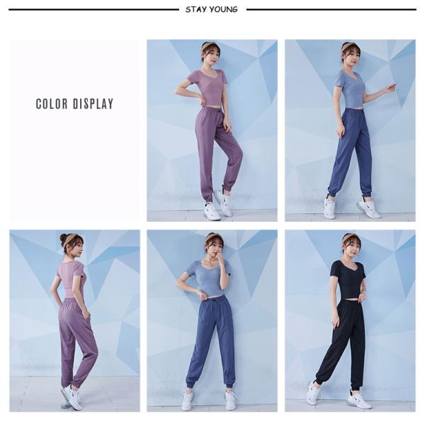 Breathable футболка и Joggers рукава краткости 190g установили носку дам атлетическую