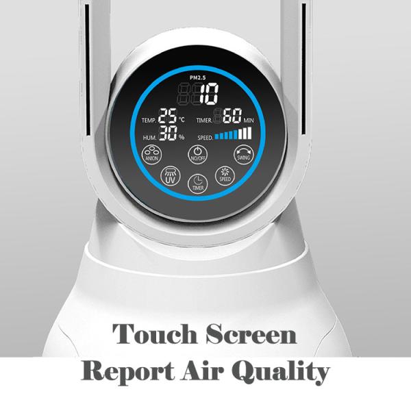 Homefish OEM 2 In 1 Air Purifier Bladeless Fan 27*111cm