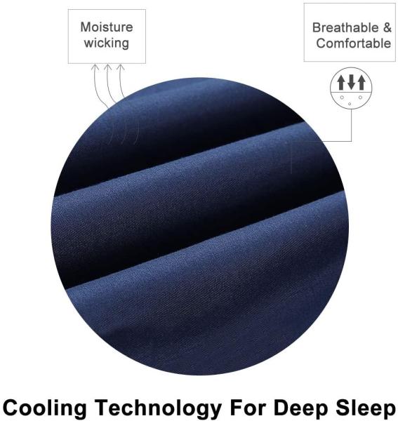 Get a Restful Sleep with 4PCS Brushed Microfiber Sheet Set Featuring 3-Line Embroidery