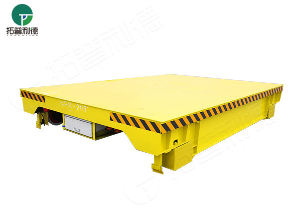 Heavy Load Rail Steel Plate Handing Electric 50t Transfer Carts
