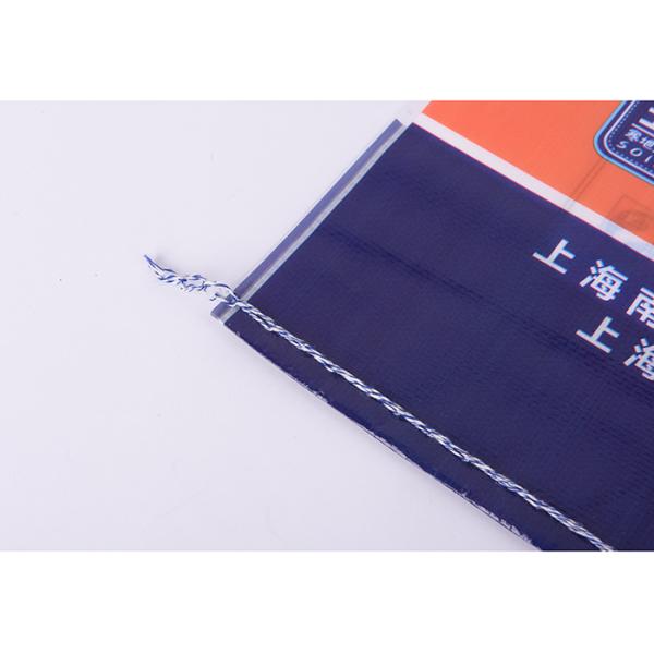 Custom Printed Woven Polypropylene Sacks , Recycled Rice Bags With Transparent Window