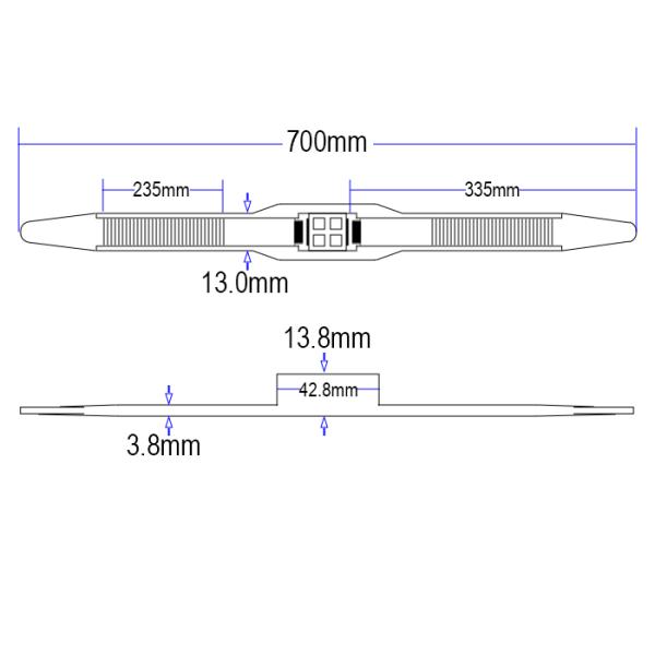 Self Locking Black Nylon Cable Ties 700mm Length For Security Handcuffs