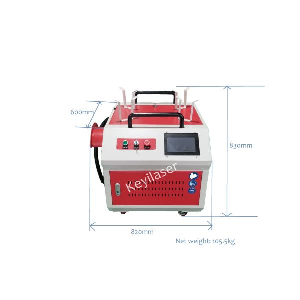 Handheld Fiber Laser Cleaning Machine For Rust Removal With 100W Raycus