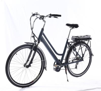 28 Inch Mid Drive Electric Bicycles With LCD Display Rear Carrier Battery Position