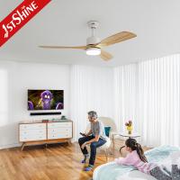 3 lâminas de madeira ventilador de teto com lâmpada interior decorativo Ruído mais baixo
