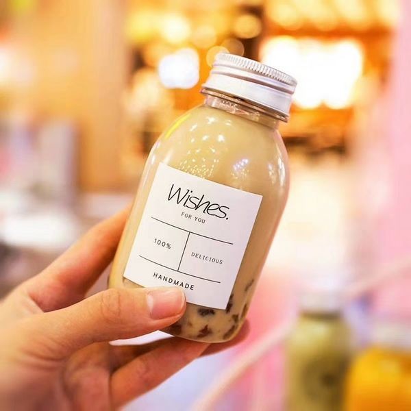 250ml 350ml 500ml Glass Beverage Bottles Custom Clear Round