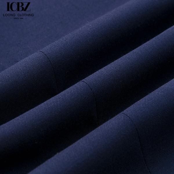 Темно-синий костюм с одной грудью для профессиональных торжественных мероприятий и свадеб