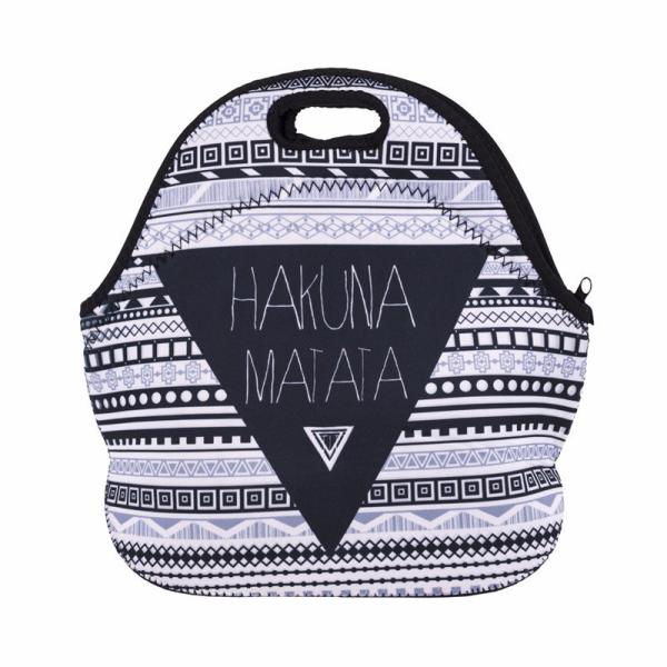 Fashion Neoprene Insulated Tote Lunch Bag For Kids Waterproof Cooler Tote Bag