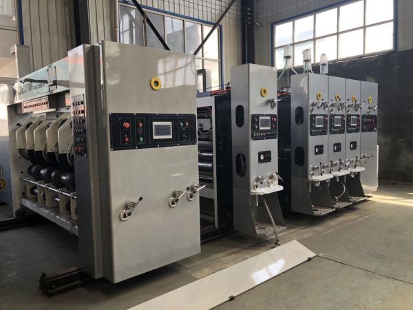 Carton Printer Die Cutter Slotter Machine With Ceramic Anilox Roller Doctor Blade