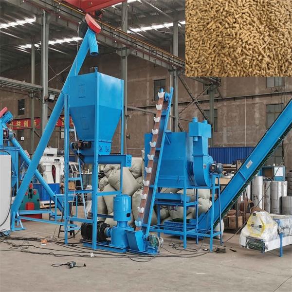 Линия производства пеллет для кормов животных 500-1000 кг/ч 62КВт 17*5*5,5м