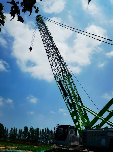 Zoomlion Crawler Cranes Model ZCC1800 WP10HG336E334 Engine 32m Lifting Jib