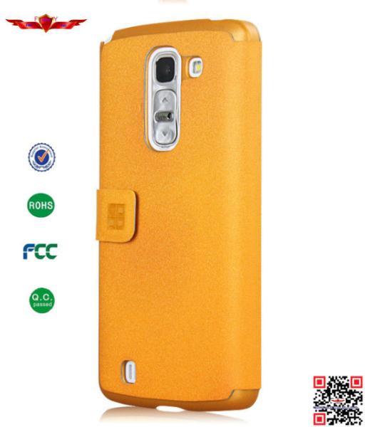 Hot Sell Ultra Thin Colorful PU Flip Leather Cover Case For LG G Pro 2 High Quality