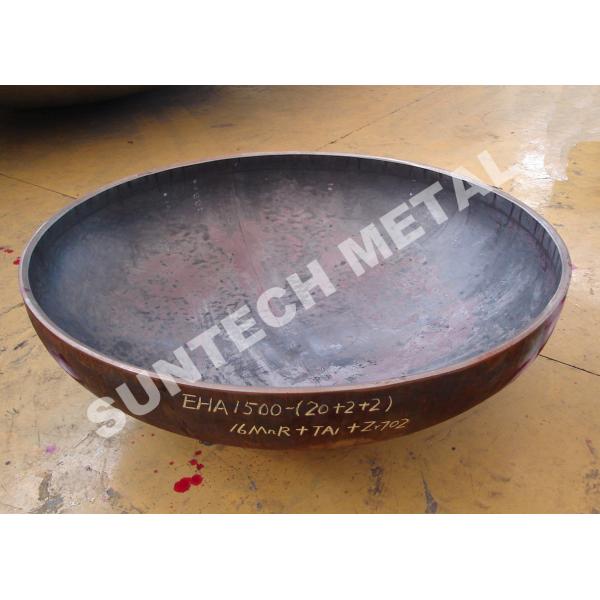 Zirconium and CS Anticorrosion Pressure Vessel Clad Head 2/1 EHA R60702/Zr702