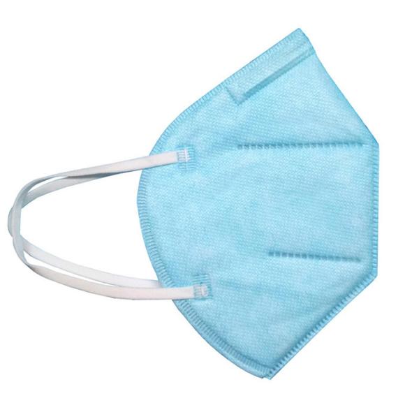 Blue White N95 Disposable Face Mask Prevent Flu Hypoallergenic Skin Friendly