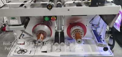 Desktop RFID Tag Machine with Roll to Roll Data Personalization and Electrical Performance Detection Including Secure Block Data Writing