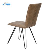 Cadeira de jantar moderna de couro de meados do século Moderna com design personalizado Dc-7503