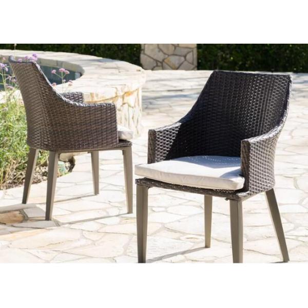 Modern PE Rattan Chair Aluminium Outdoor Garden wicker table and chairs sets