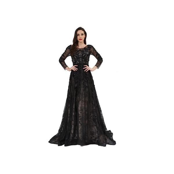 Brilliant Vintage Evening Dresses , Women Upscale Long Sleeve Evening Gowns