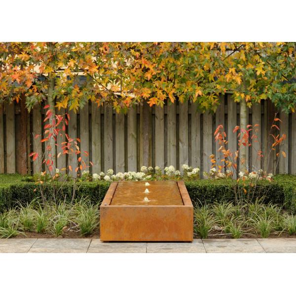 Прямоугольная особенность воды Кортен стальная для внутреннего на открытом воздухе украшения