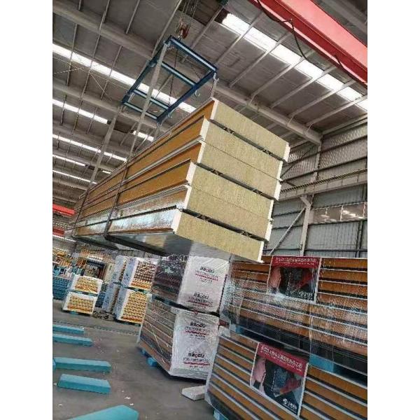 Внешняя термальная изолированная таможня панели сэндвича Rockwool звукоизоляцион