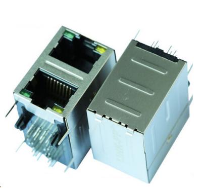 Stacked Female Network RJ45 Connectors For Lan Switch / Gateway Projects