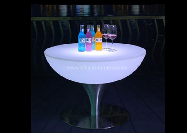 Cores a pilhas da tabela de cocktail 16 do diodo emissor de luz que mudam com base de aço inoxidável