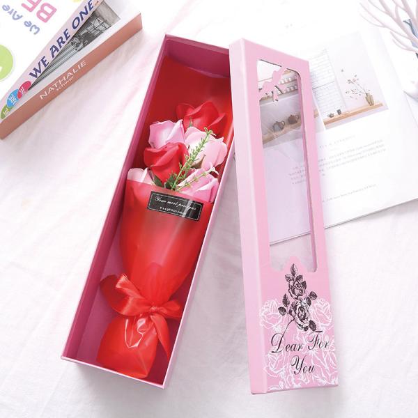 Fleur faite sur commande de papier de luxe imprimée en gros d'abonnement de logo de cartons d'expédition d'emballage de cadeau de fleur artificielle de carton