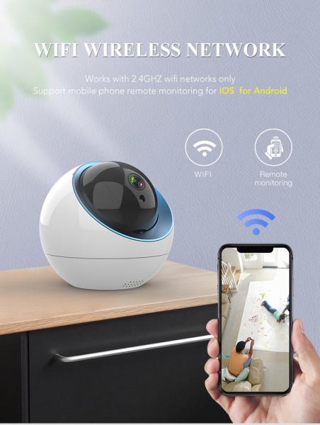 1080p  Home Security Indoor Smart Auto Tracking Indoor Waterproof Video Wifi Smart Camera