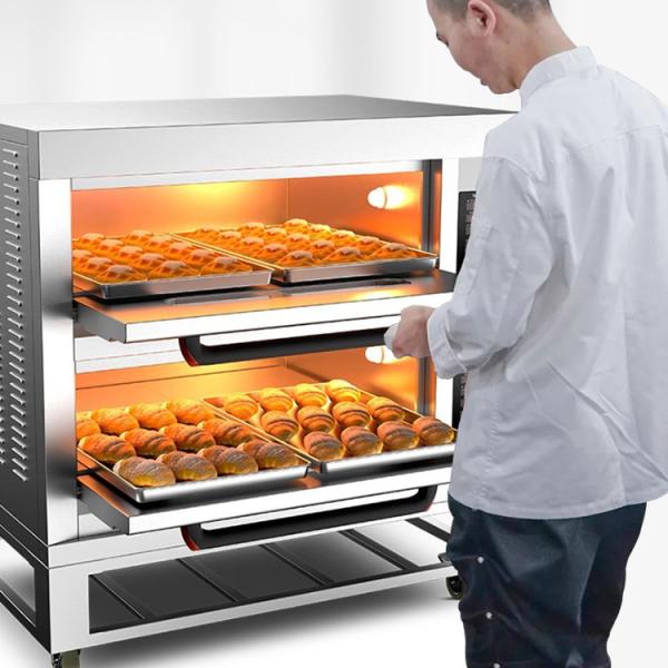 Manufacturer Commercial Electric Gas Deck Bread Baking Machine Bakery Oven Prices