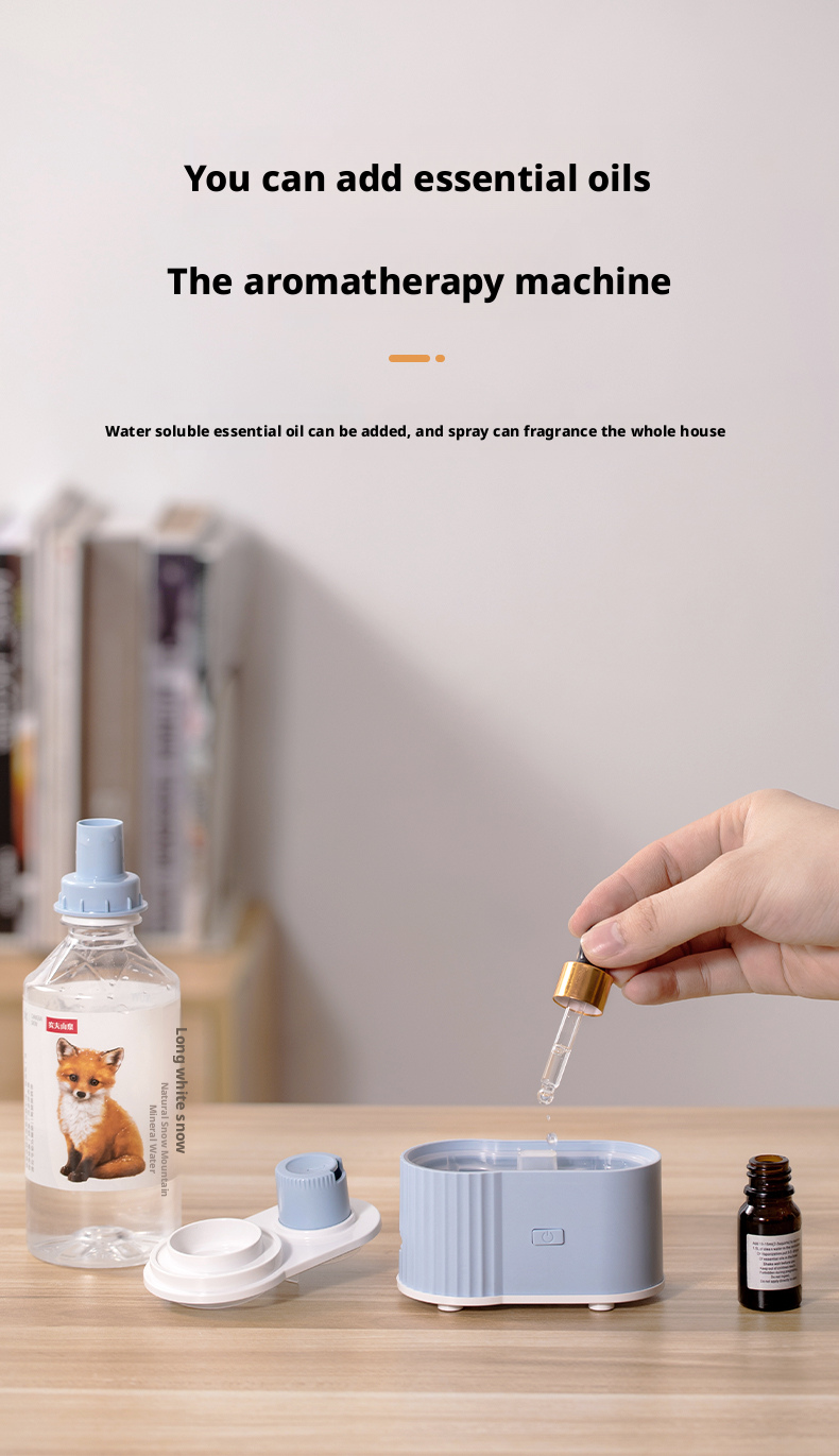 Wholesale No Water Tank Rechargeable Portable Ultrasonic Humidifier Diffuser Essential Oil Aroma Diffuser Night Household 1 Year