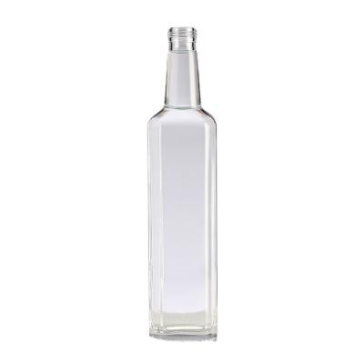 Garrafa de óleo de vidro 500ml com material de colarinho transparente e logotipo personalizado