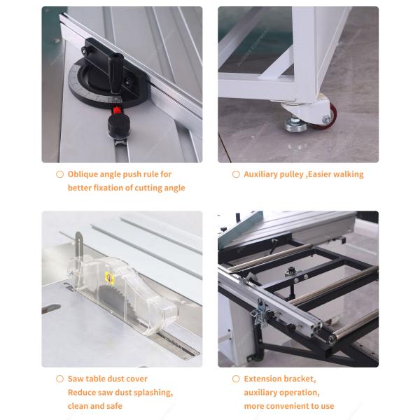 Precision Automatic Sliding Mitre Saw for Plywood Panels in Manufacturing Plants
