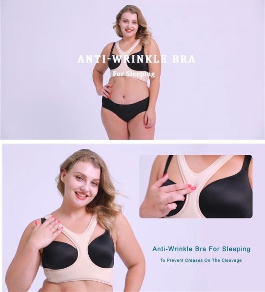 Peito almofada empurrar para cima HEXIN Mulheres Sapatilha de dormir Sapatilha de baixo Anti-rugas Sapatilha Corset Shaper