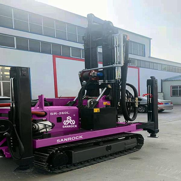 78kw Diesel Water Well Drill Rig Hydraulic Rotary Borehole  Portable Water Drilling Rig