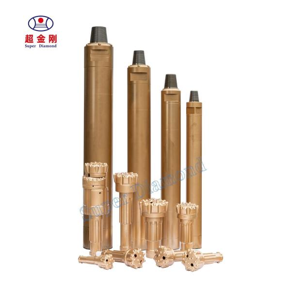 High Air Pressure DTH Hammers Without Foot Valve for Mining ISO 9001 2000 Certified and Spray-Paint Coated Surface