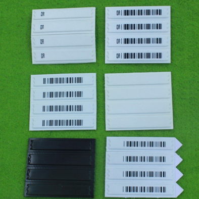 Высоким ярлык чувствительности сплетенный брендом до полудня в крене с поднятым логотипом 45*10.8мм