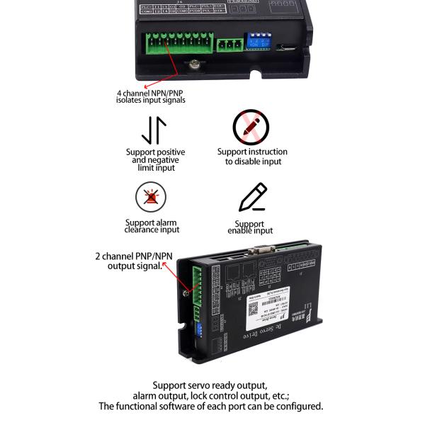 кодировщик привода мотора сервопривода DC низшего напряжения 24V 12A дифференциальный для робота передачи