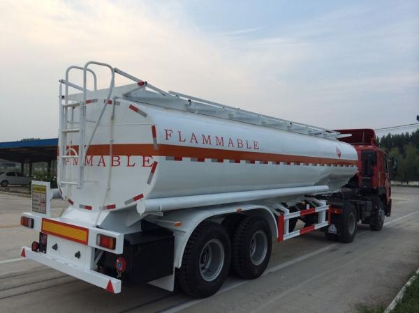 25-60cbm Oil Tanker Semi Truck And Trailer Option Q235 Carbon Steel Of Aluminum Alloy