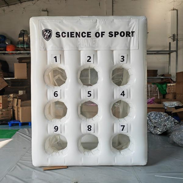 Customized Carnival Practice Inflatable Football Toss Game Inflatable Soccer Target Goal
