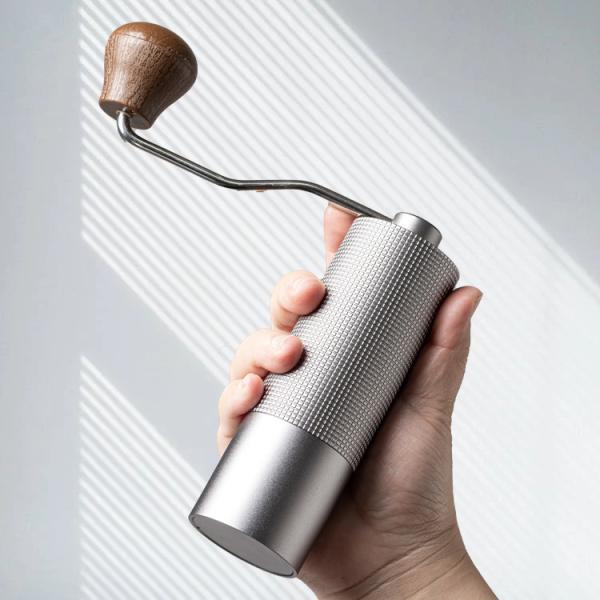 Portable Mini Small Hand Manual Burr Coffee Grinder Stainless Steel Homeuse