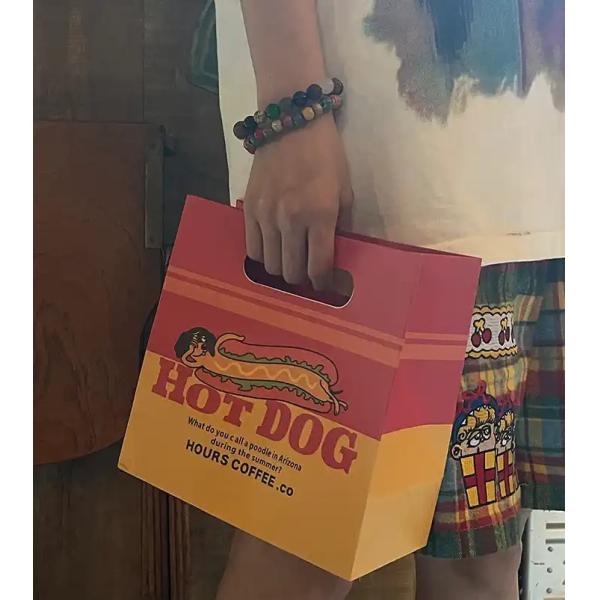 Bolsa de papel kraft de alta calidad con agujero espesado bolso de regalo especial bolso de regalo cuadrado bolso de embalaje de regalo almacenamiento logotipo personalizado