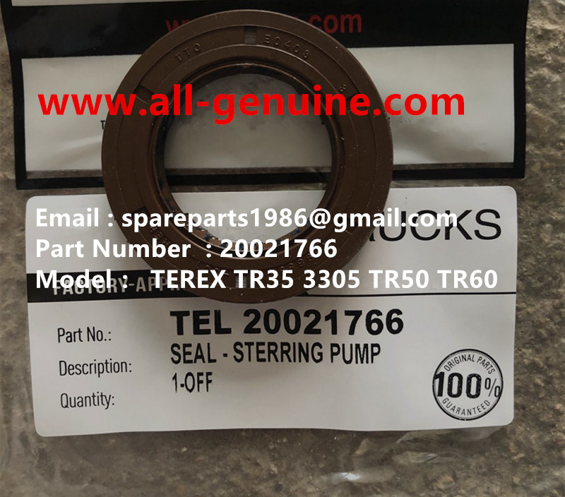 20021766 SEAL PUMP STEERING TEREX NHL DUMP TRUCK TR100 HAULER TRUCK OFF HIGHWAY